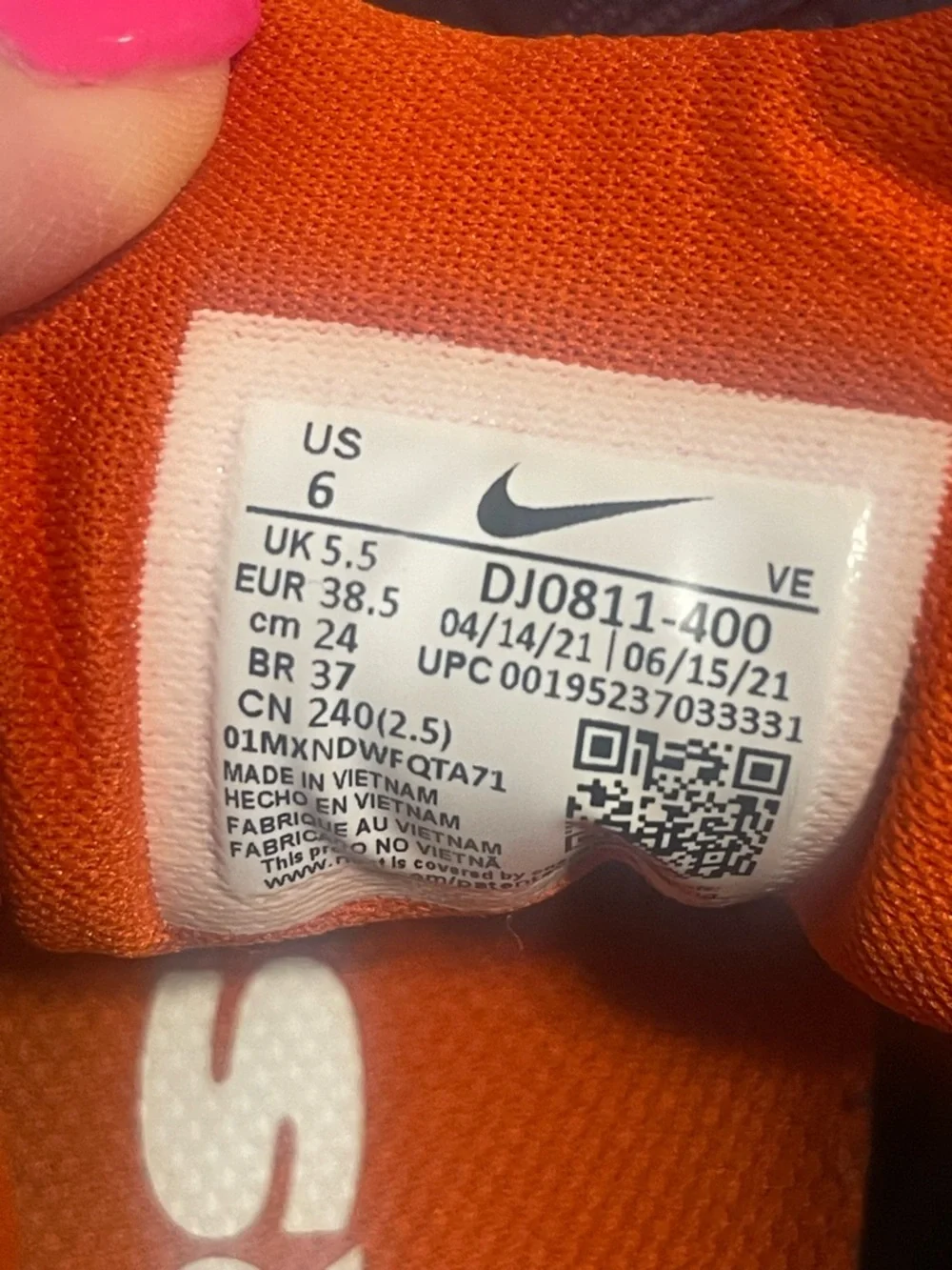 Chicago Bears Nike Running Shoes in Navy & Orange